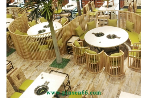 品森火鍋餐飲家具款式多樣，可按需定制