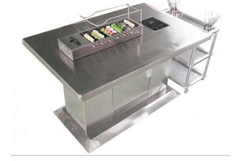 自動(dòng)翻轉(zhuǎn)燒烤桌